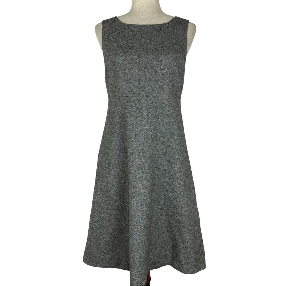 J Crew Dress Women Size 6 Wool Tweed Mini Fit Flare Classic A-Line Vintage Y2K